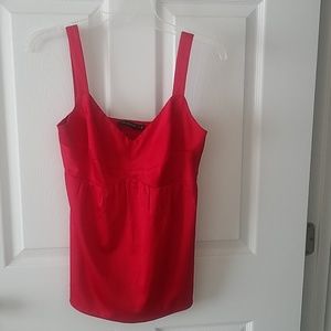 The Limited Red Silky Tank Top